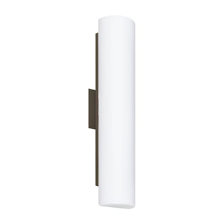 Besa Lighting Baaz 20 Wall Sconce, Opal Matte, Bronze Finish, 3x40W Incandescent 786007-BR